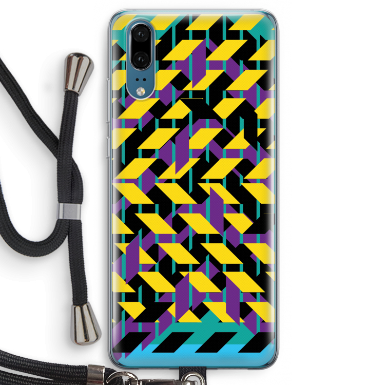 Skew Bee 3: Huawei P20 Transparant Hoesje met koord