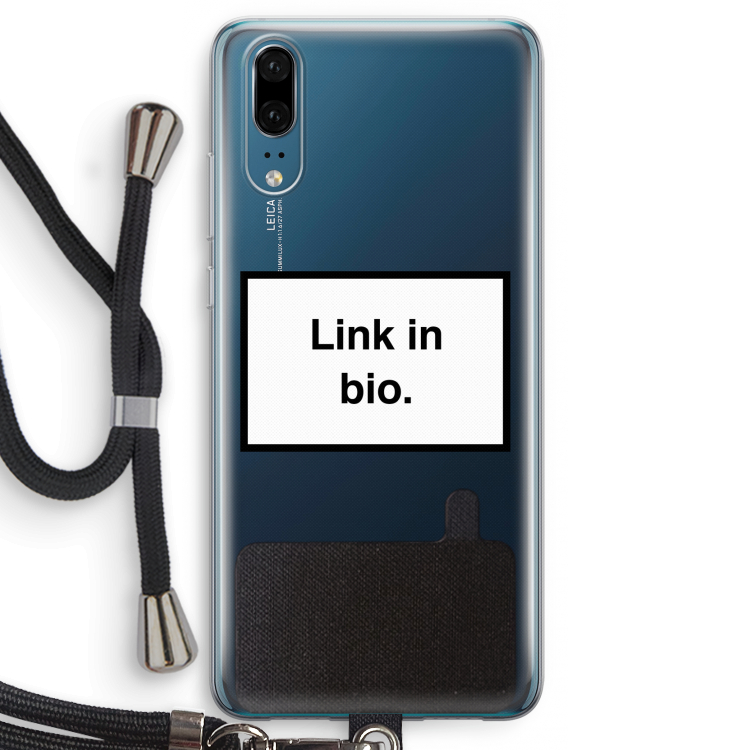Link in bio: Huawei P20 Transparant Hoesje met koord