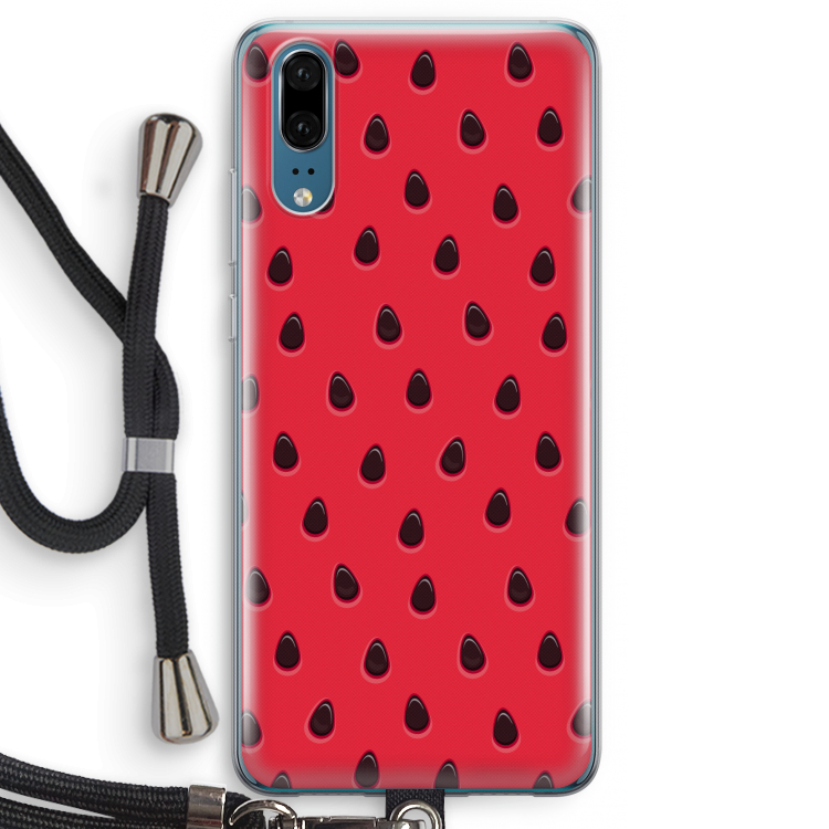 Watermelon: Huawei P20 Transparant Hoesje met koord