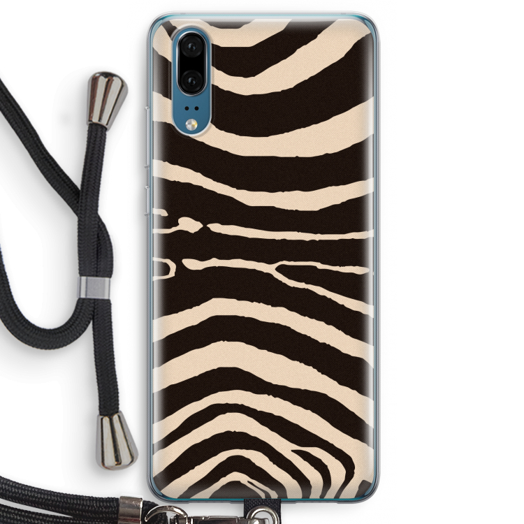 Arizona Zebra: Huawei P20 Transparant Hoesje met koord