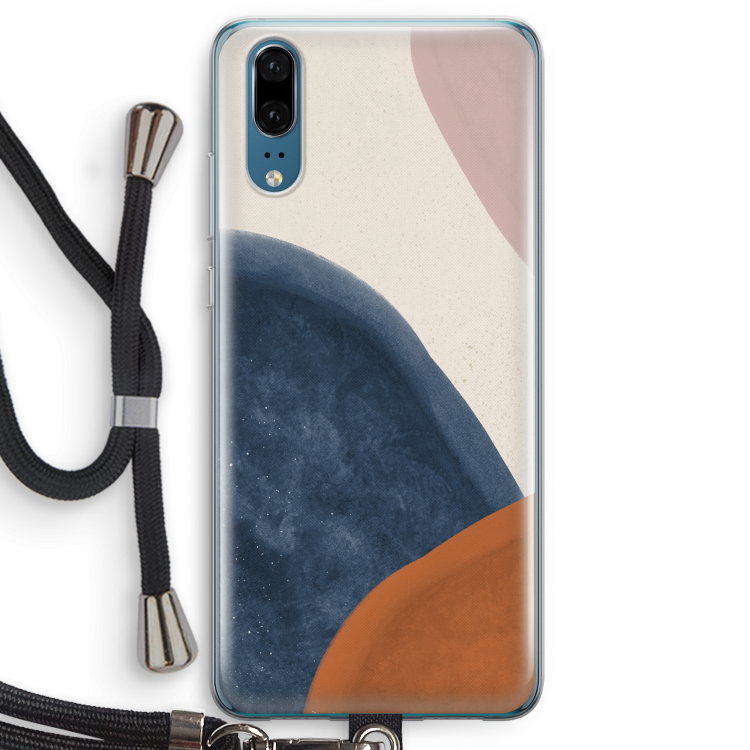 Geo #1: Huawei P20 Transparant Hoesje met koord