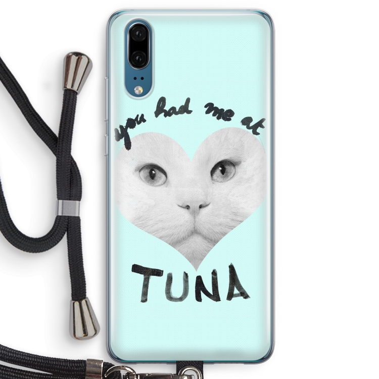 You had me at tuna: Huawei P20 Transparant Hoesje met koord