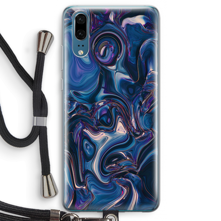 Mirrored Mirage: Huawei P20 Transparant Hoesje met koord