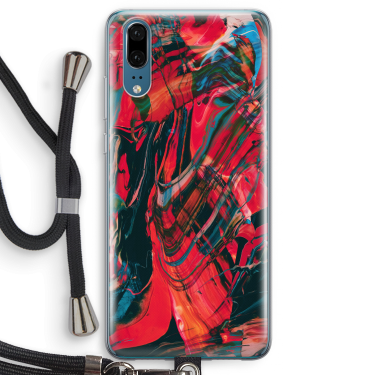 Endless Descent: Huawei P20 Transparant Hoesje met koord