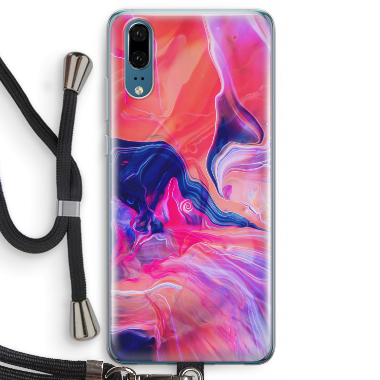Earth And Ocean: Huawei P20 Transparant Hoesje met koord