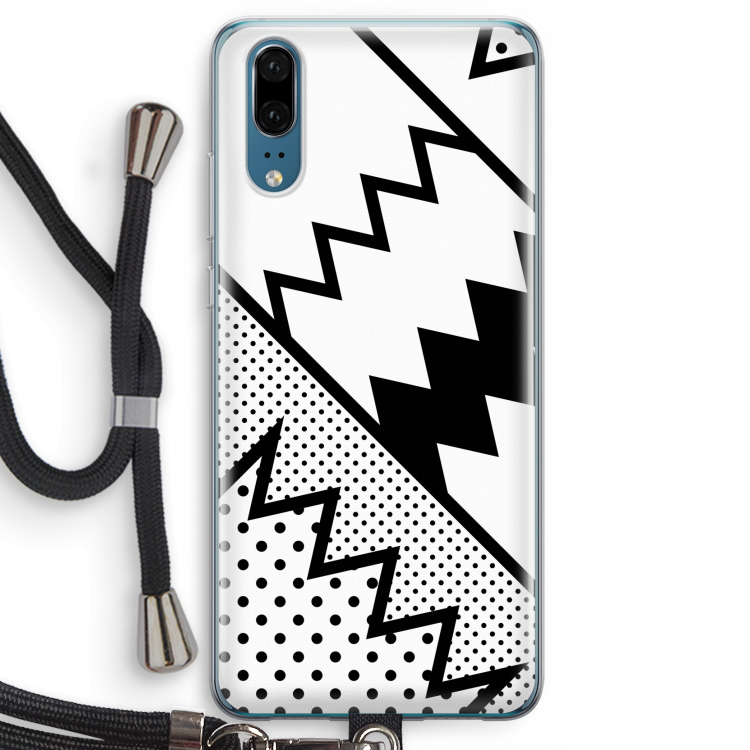 Pop Art #5: Huawei P20 Transparant Hoesje met koord