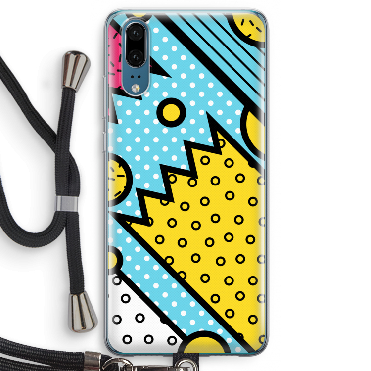 Pop Art #1: Huawei P20 Transparant Hoesje met koord