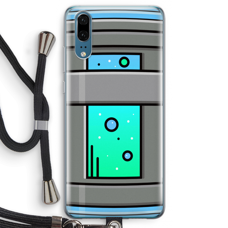 Chug Bottle: Huawei P20 Transparant Hoesje met koord