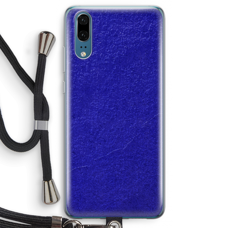 Majorelle Blue: Huawei P20 Transparant Hoesje met koord