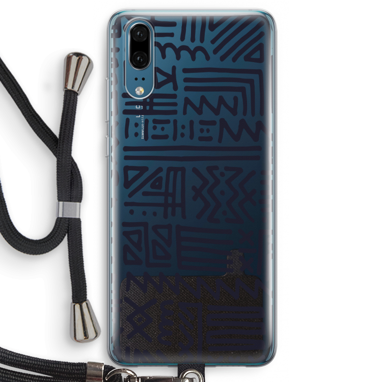 Marrakech print: Huawei P20 Transparant Hoesje met koord