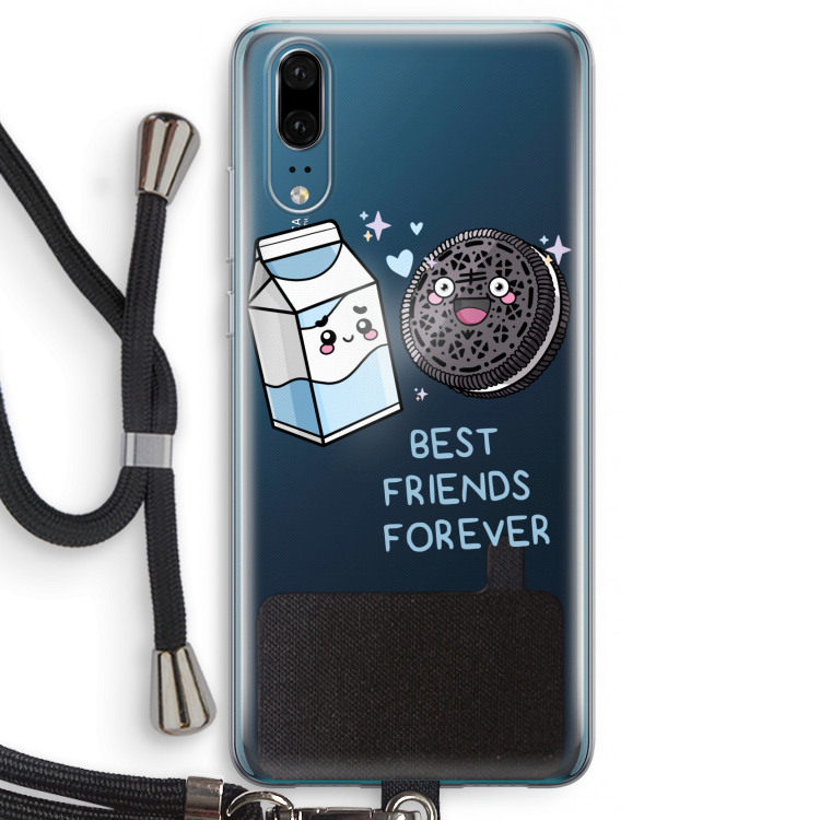 Best Friend Forever: Huawei P20 Transparant Hoesje met koord
