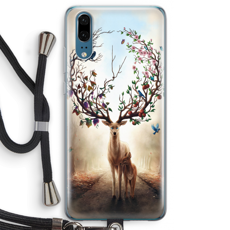 Seasons Change: Huawei P20 Transparant Hoesje met koord