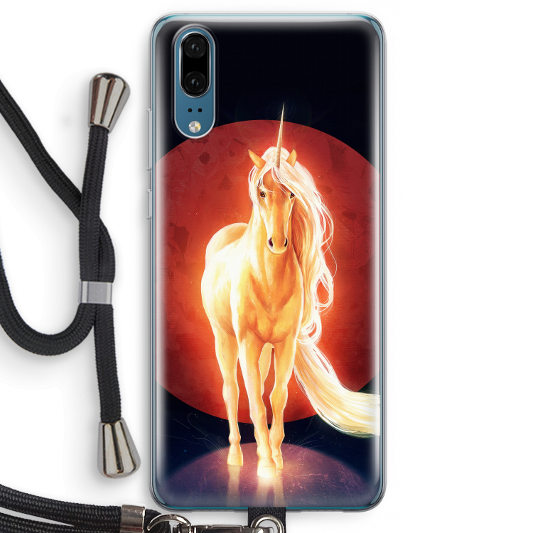 Last Unicorn: Huawei P20 Transparant Hoesje met koord