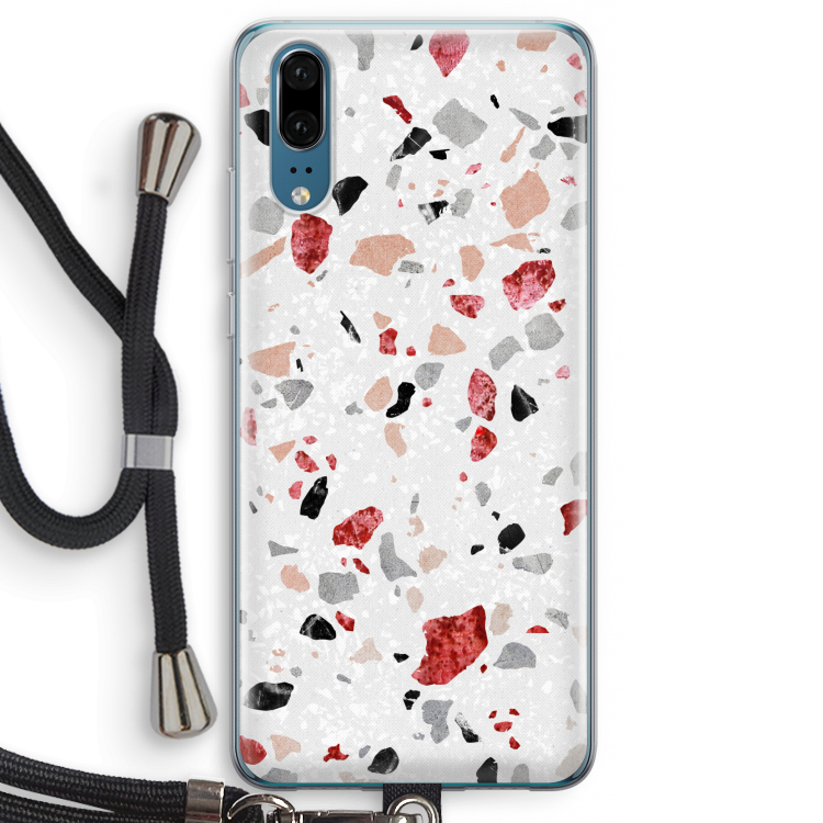 Terrazzo N°12: Huawei P20 Transparant Hoesje met koord