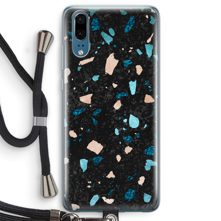 Terrazzo N°11: Huawei P20 Transparant Hoesje met koord
