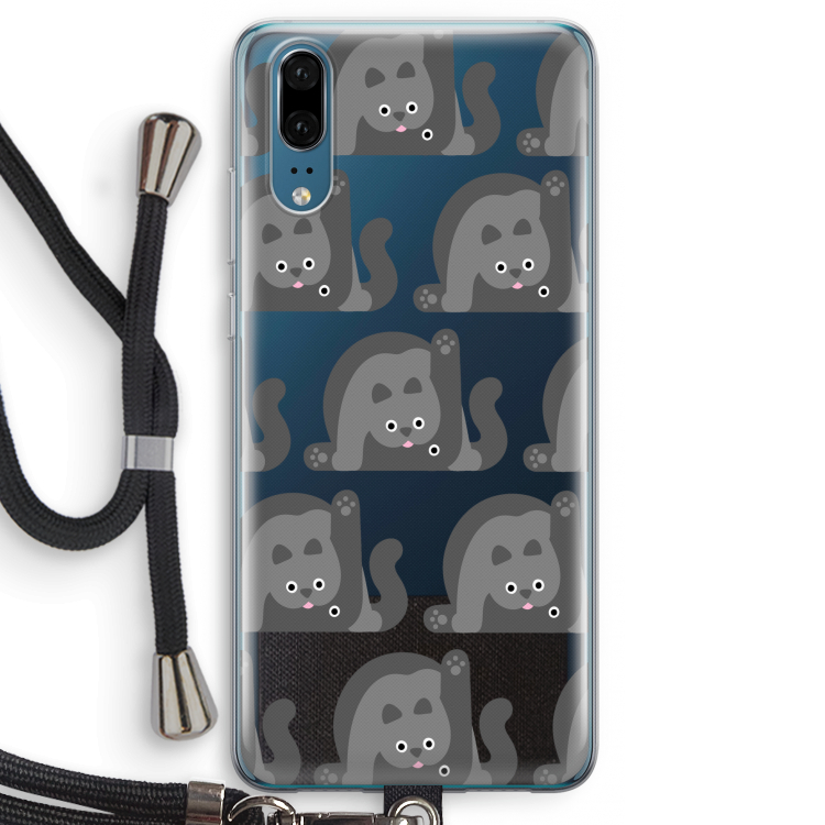 Cats: Huawei P20 Transparant Hoesje met koord