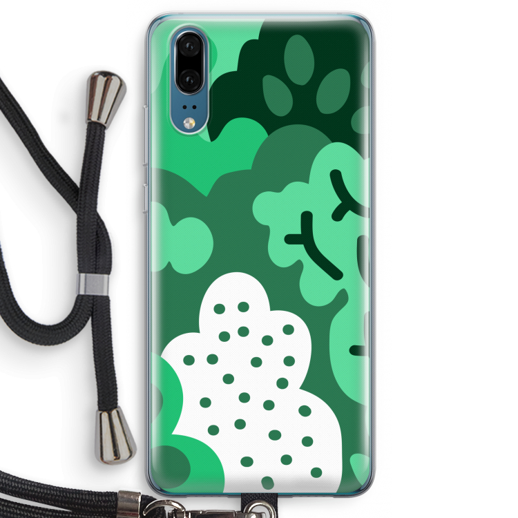 Bushes: Huawei P20 Transparant Hoesje met koord