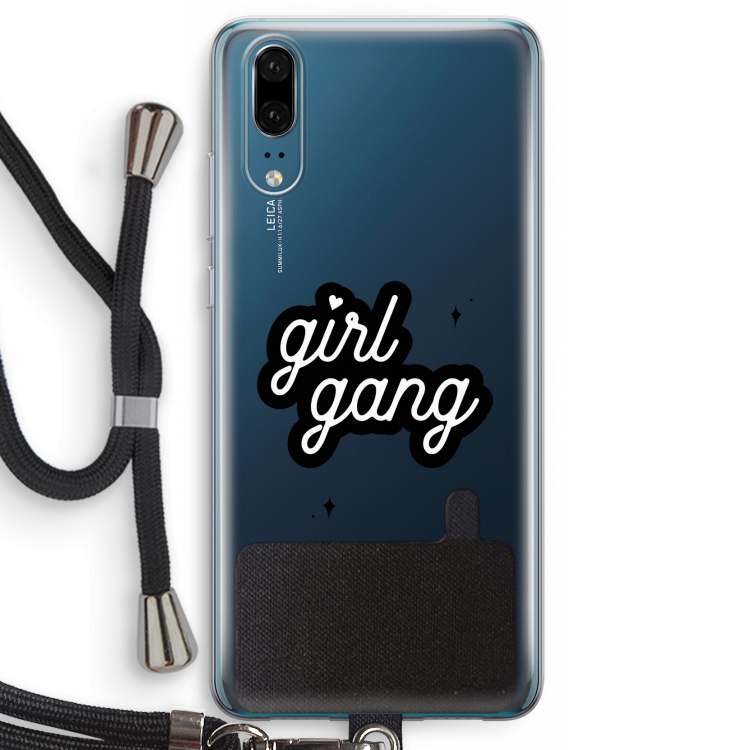 Girl Gang: Huawei P20 Transparant Hoesje met koord