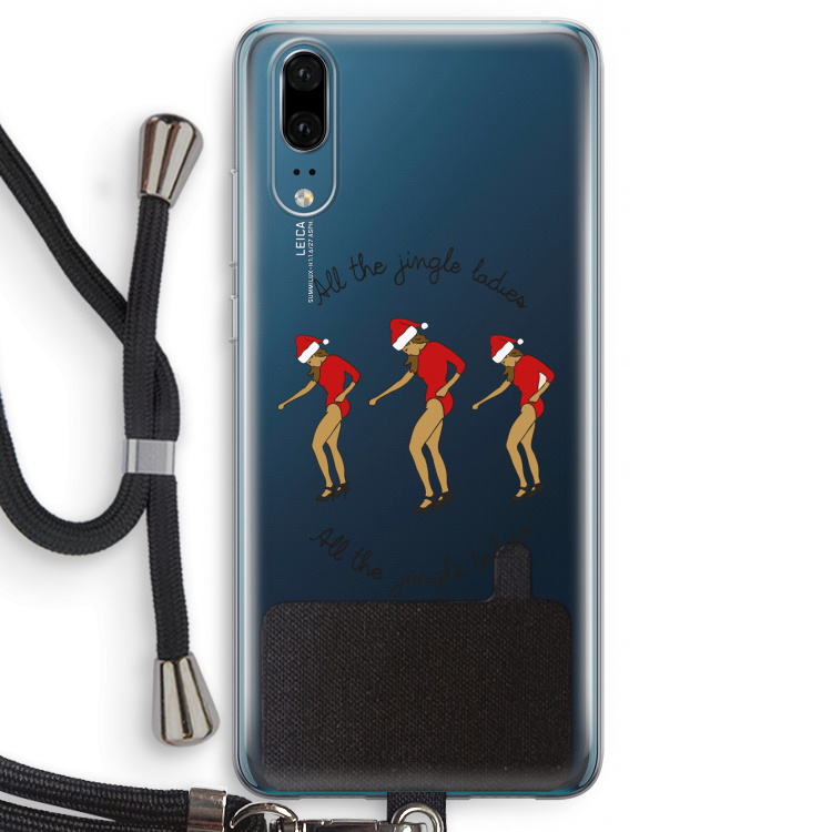 Jingle Ladies: Huawei P20 Transparant Hoesje met koord
