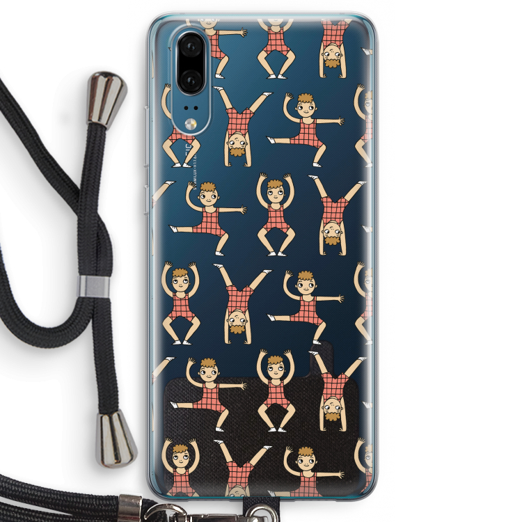 Gymboys: Huawei P20 Transparant Hoesje met koord