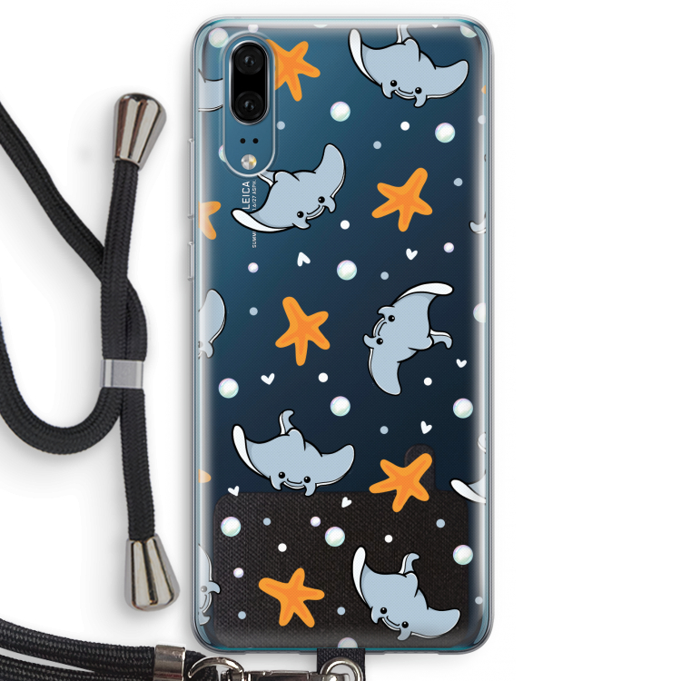 Manta: Huawei P20 Transparant Hoesje met koord