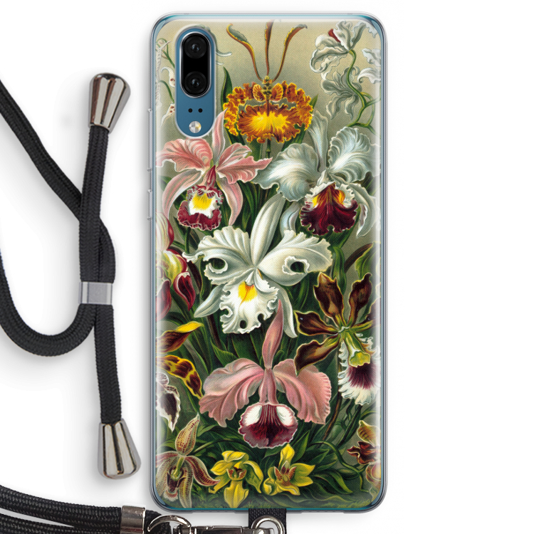 Haeckel Orchidae: Huawei P20 Transparant Hoesje met koord