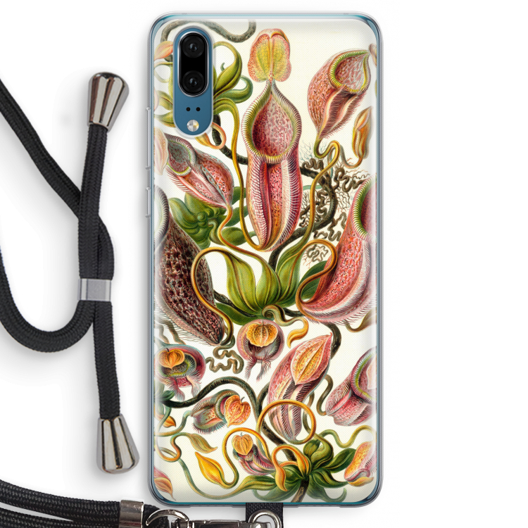 Haeckel Nepenthaceae: Huawei P20 Transparant Hoesje met koord