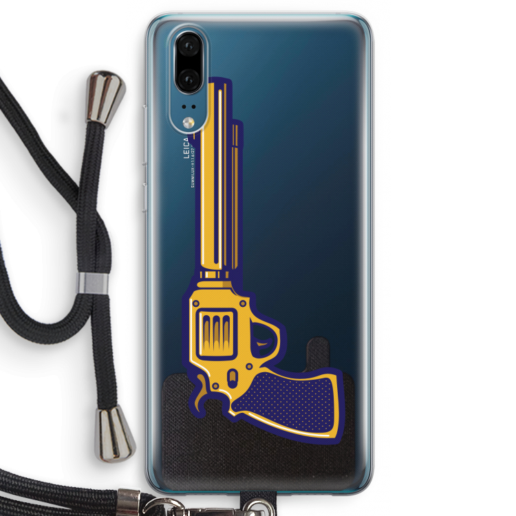 Pew Pew Pew: Huawei P20 Transparant Hoesje met koord