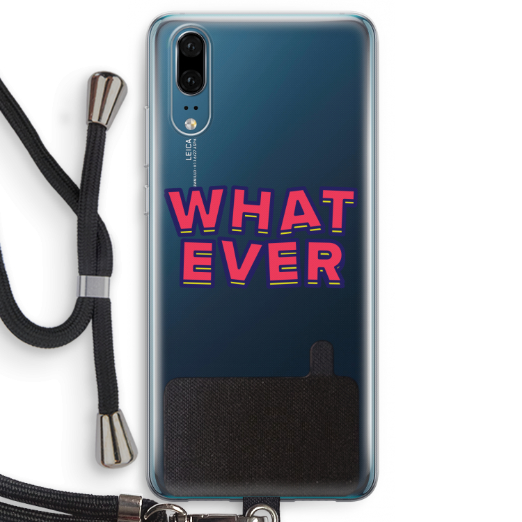 Whatever: Huawei P20 Transparant Hoesje met koord