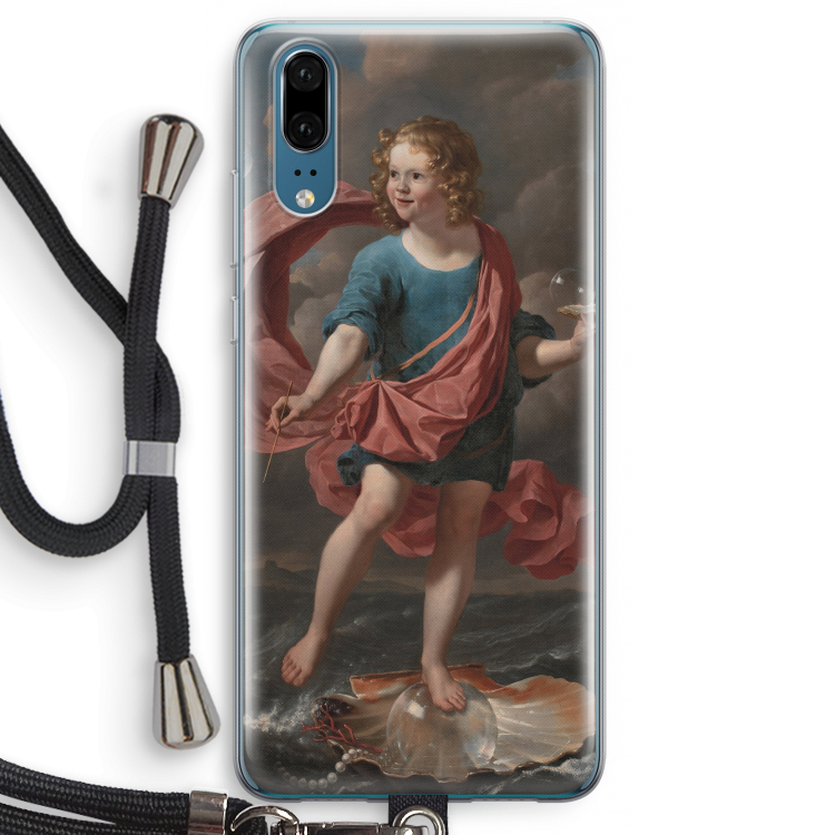 Soap Bubbles: Huawei P20 Transparant Hoesje met koord