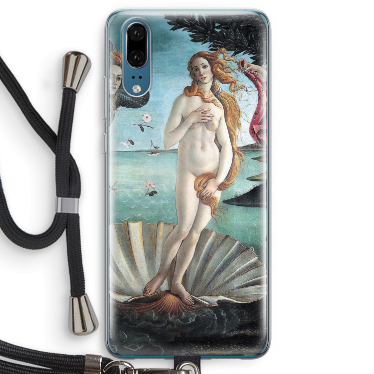 Birth Of Venus: Huawei P20 Transparant Hoesje met koord