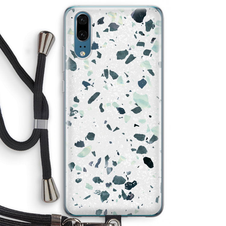 Terrazzo N°2: Huawei P20 Transparant Hoesje met koord