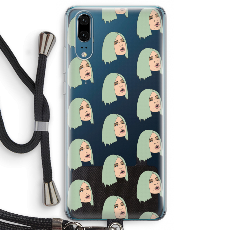 King Kylie: Huawei P20 Transparant Hoesje met koord