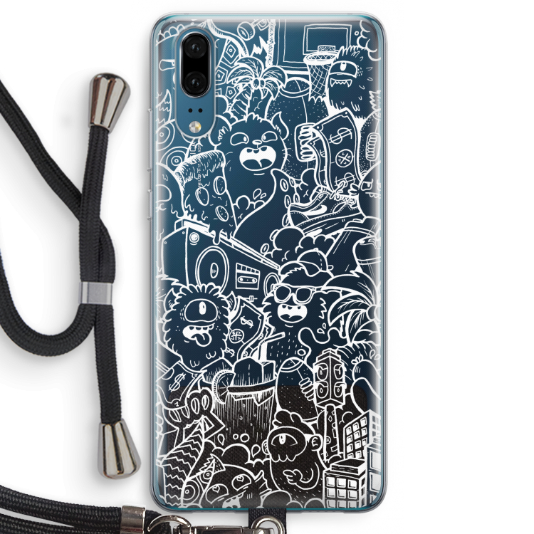 Vexx City #2: Huawei P20 Transparant Hoesje met koord