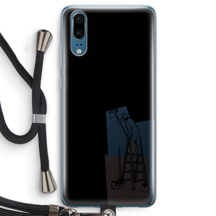 Musketon Painter: Huawei P20 Transparant Hoesje met koord