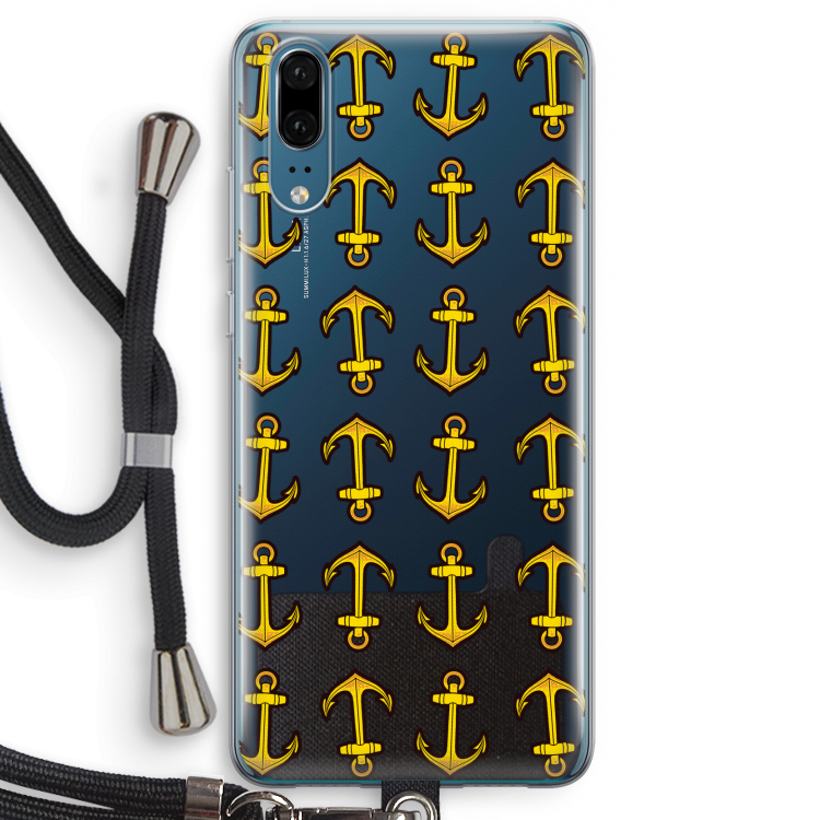 Musketon Anchor: Huawei P20 Transparant Hoesje met koord
