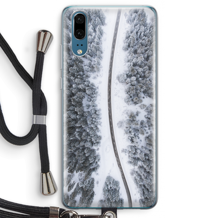 Snøfall: Huawei P20 Transparant Hoesje met koord