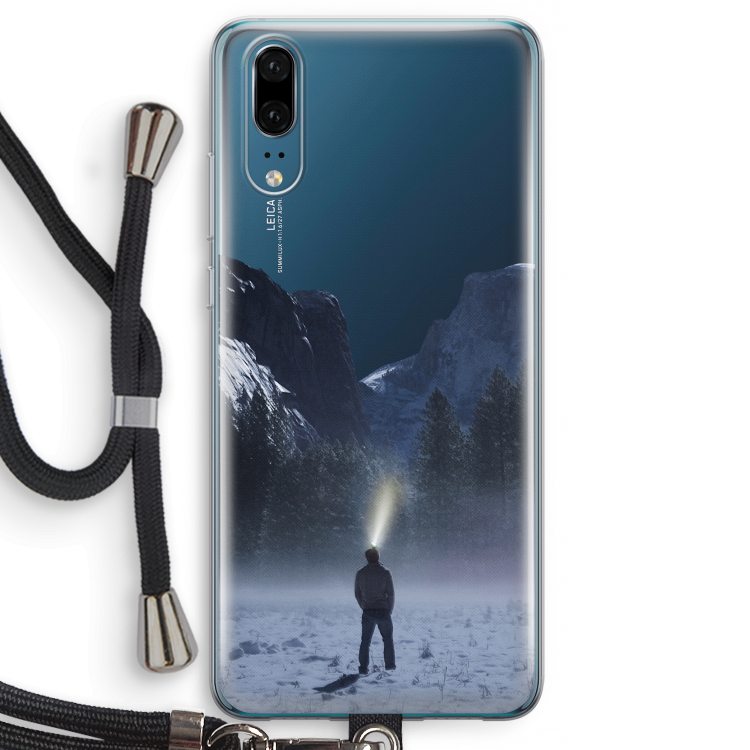 Wanderlust: Huawei P20 Transparant Hoesje met koord