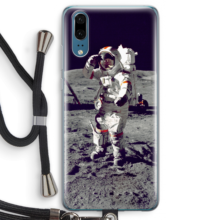 Spaceman: Huawei P20 Transparant Hoesje met koord