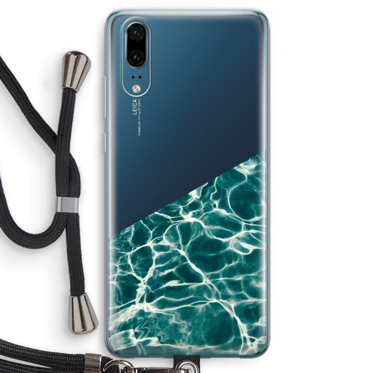 Weerkaatsing water: Huawei P20 Transparant Hoesje met koord