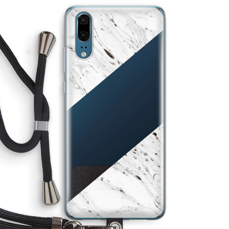 Biggest stripe: Huawei P20 Transparant Hoesje met koord