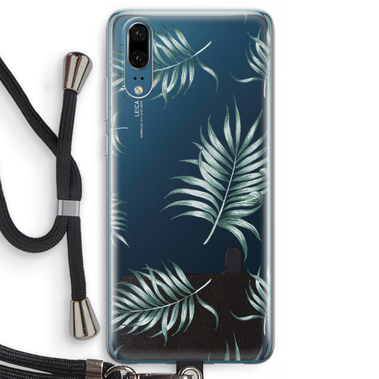 Simple leaves: Huawei P20 Transparant Hoesje met koord
