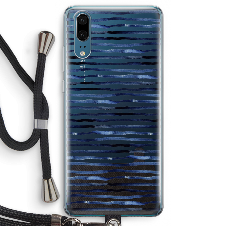 Verrassende lijnen: Huawei P20 Transparant Hoesje met koord