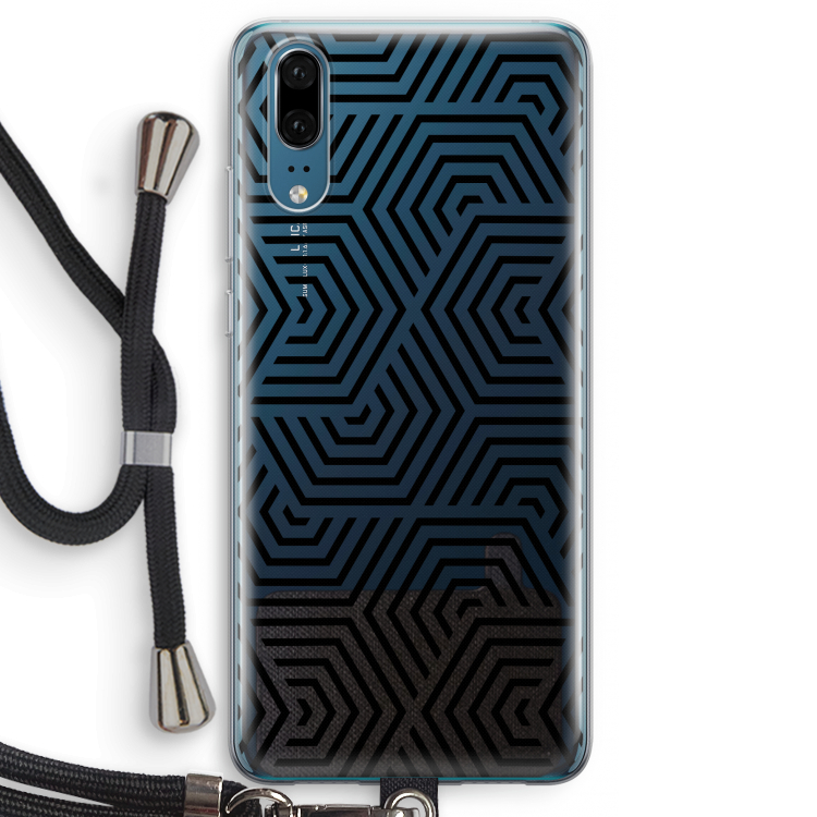 Magic pattern: Huawei P20 Transparant Hoesje met koord