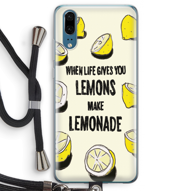 Lemonade: Huawei P20 Transparant Hoesje met koord