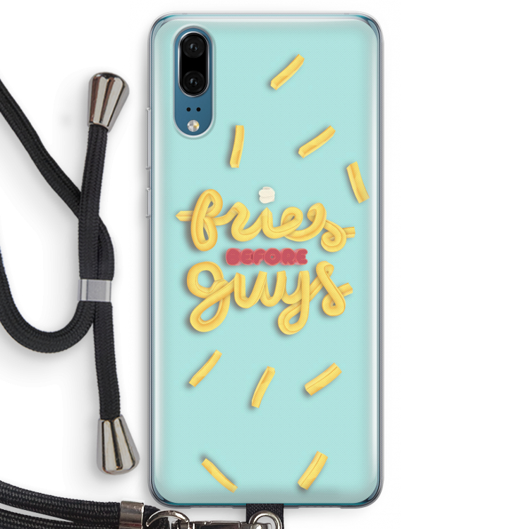 Always fries: Huawei P20 Transparant Hoesje met koord