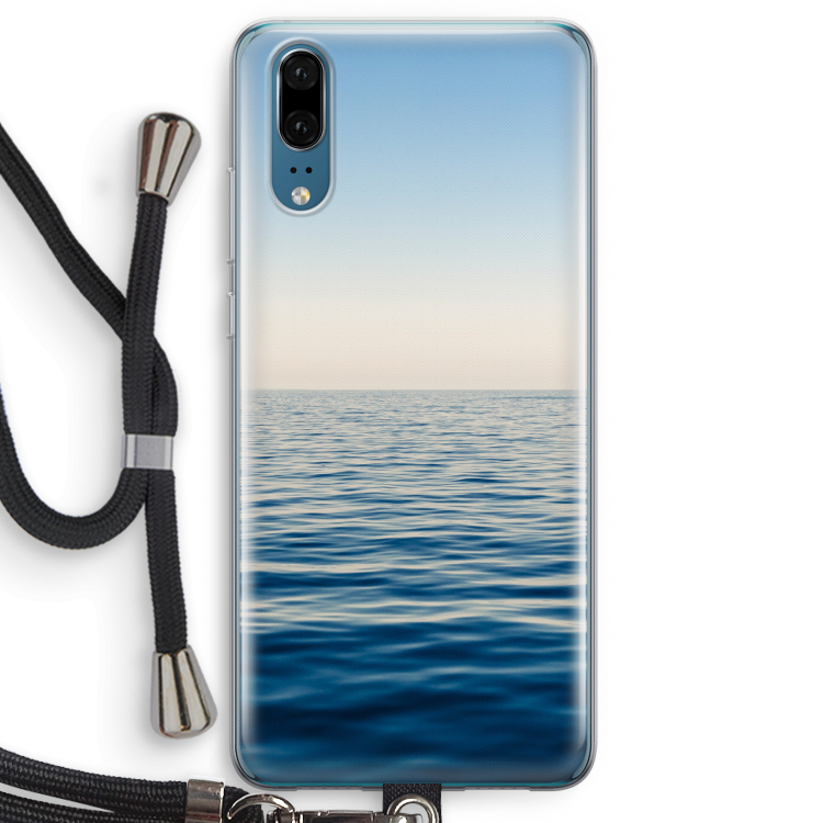 Water horizon: Huawei P20 Transparant Hoesje met koord