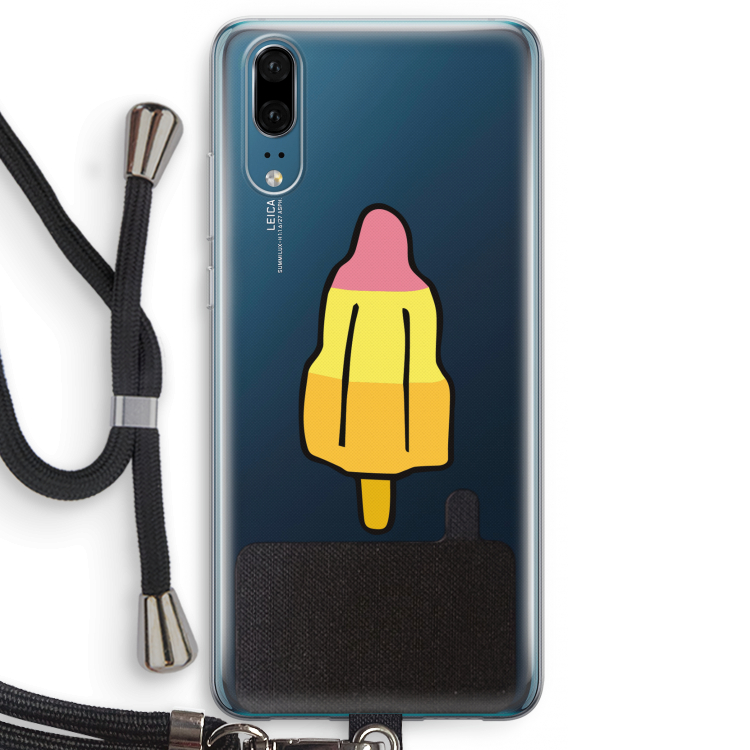 Raketijsje: Huawei P20 Transparant Hoesje met koord