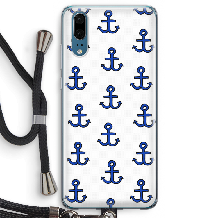 Ankers: Huawei P20 Transparant Hoesje met koord