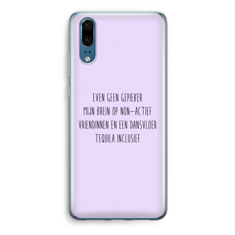 Tequila: Huawei P20 Transparant Hoesje